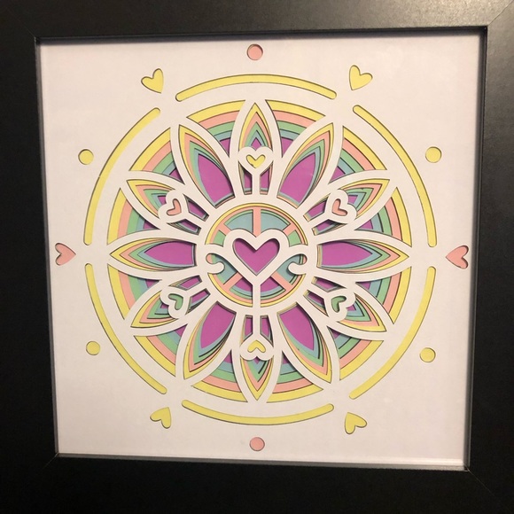 3-D Heart Mandala decor - Picture 7 of 7